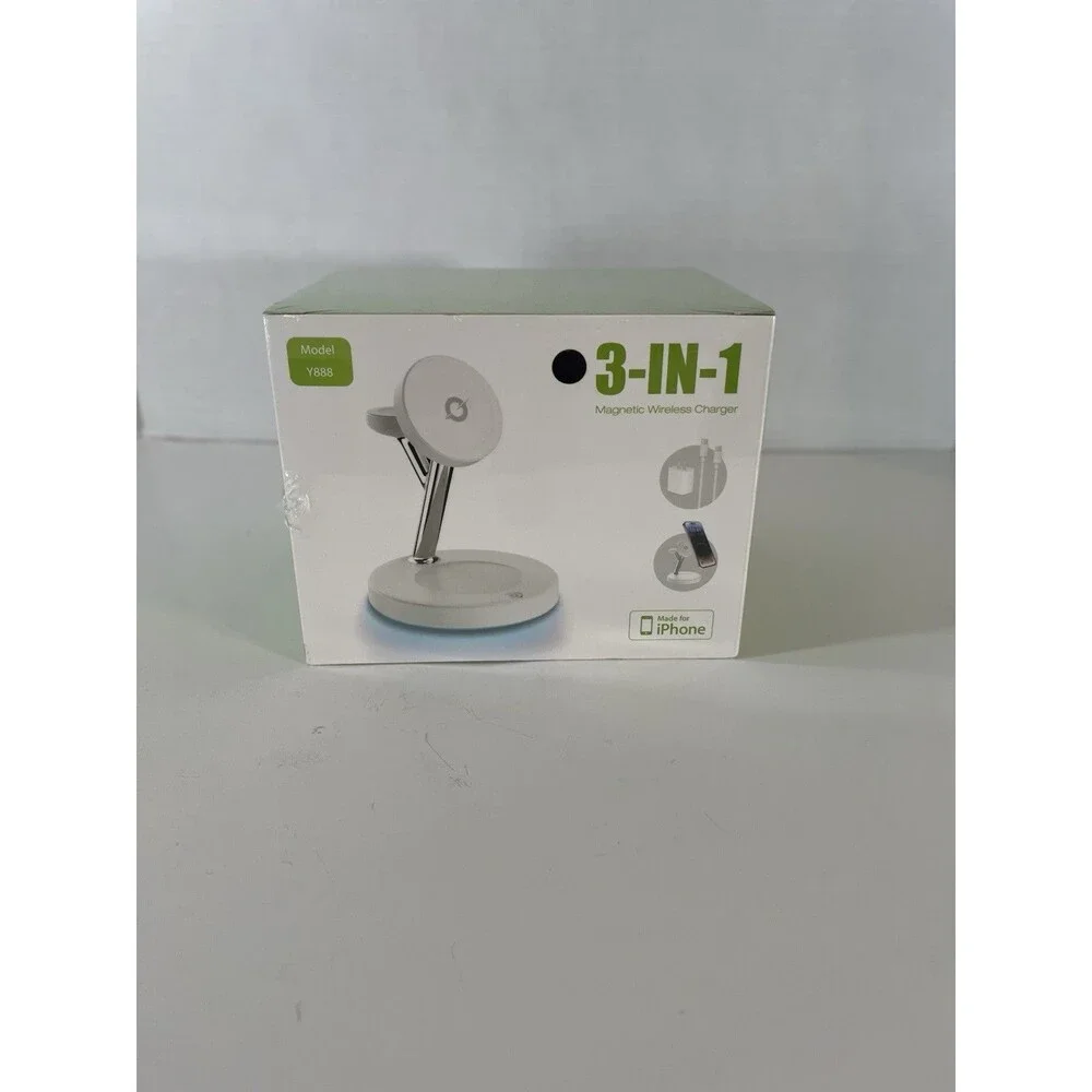 3 in 1 Magnetic Magsafe Charger for iPhone 17 16 15 14 13 Pro Max/Watch/Airpods